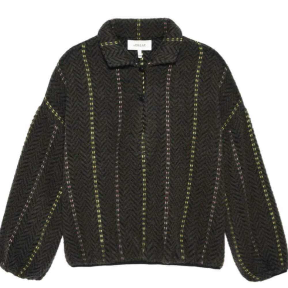 The GREAT. -- The Outlander Pullover -- Moss Creek Chevron Stripe -- Size 1